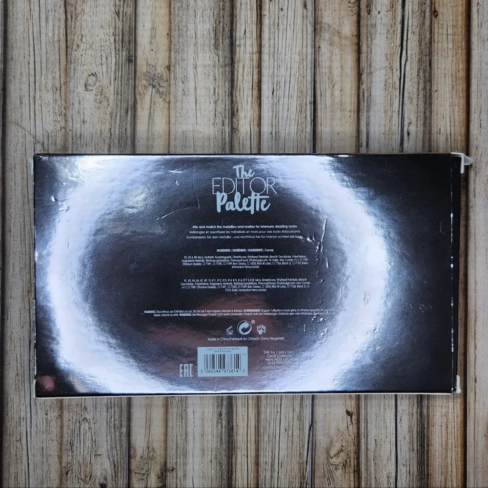 New Ciate Makeup The‎ Editor Eyeshadow Palette